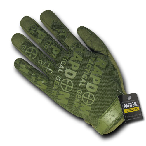 RAPDOM Tactical Lightweight Mechanic Gloves, Olive Drab, X-Large