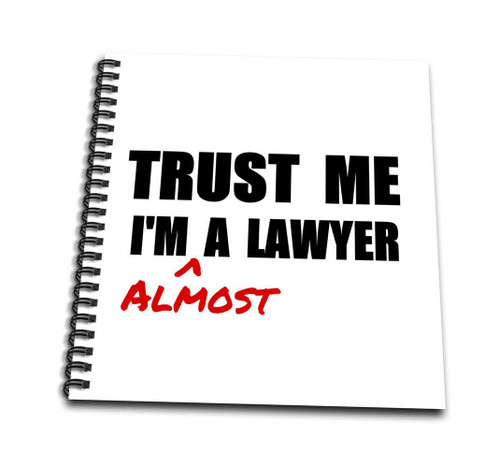 3dRose Trust me Im almost a Lawyer - fun Law humor - funny student gift - Mini Notepad, 4 by 4-inch (db_195612_3)