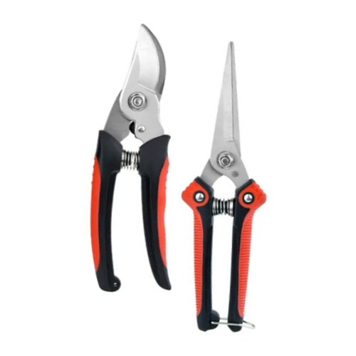 VTOSEN 2Pcs Garden Pruning Shears, Labor Saving Fruit Tree Thick Branch Pruning Shears Gardening Scissors Tools, Garden Pruning Scissors