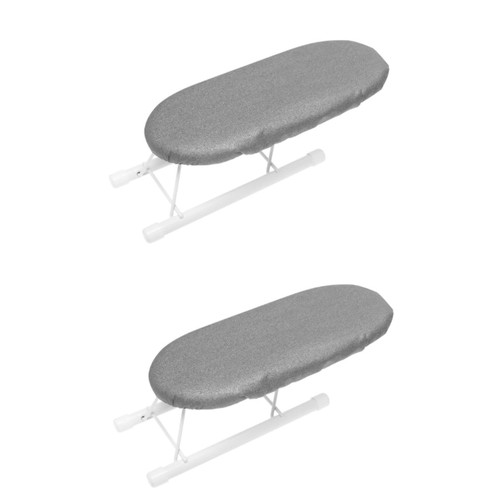 BESTOYARD 2pcs Ironing Board Mini Folding Ironing Pressing Pad Tailors Clapper Clothes Ironing Tool Quilling Tool Ironing Stool Prop Ironing Table Steam Iron Travel Iron Shelf Steel Fabric