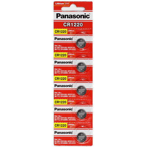 Panasonic CR1220 3 Volt Lithium Coin Battery (10 pcs)