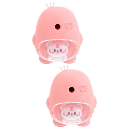 HAPINARY 2pcs Sharpener Pencil Sharpener Sharpening Too for Pencils Pupil Sharpener Pupil Pencils Sharpener Pencils Tool for Kids School Supplies Plastic Student Manual Handheld