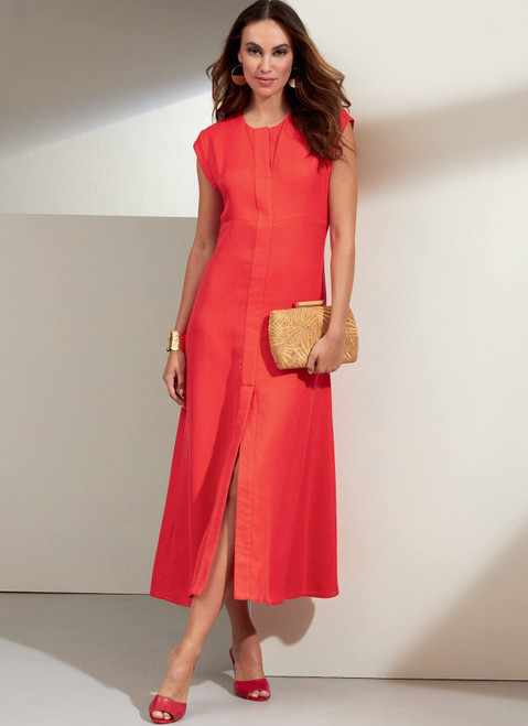Vogue Misses' Dress Sewing Pattern Kit, Code V1859, Sizes 16-18-20-22-24, Multicolor