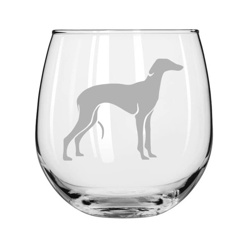 MIP Brand Wine Glass for Red or White Wine Greyhound (16 oz Stemless)