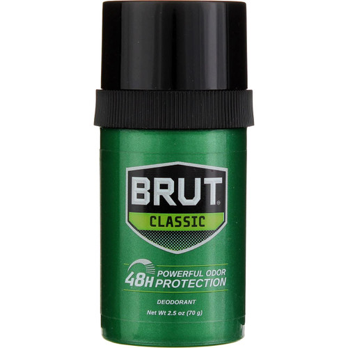 Brut Round Solid Deodorant For Men, 2.5 oz (Pack of 5)