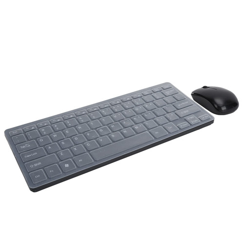 Leftwei Wireless Keyboard Mouse Combo, HK03 2.4GHz Wireless, Compact Mouse with Keyboard Film for Windows, Computer, Desktop, PC, Notebook (Black)