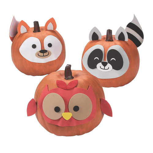 Woodland Animal Pumpkin Decorating Craft Kit -6 - Crafts for Kids and Fun Home Activities