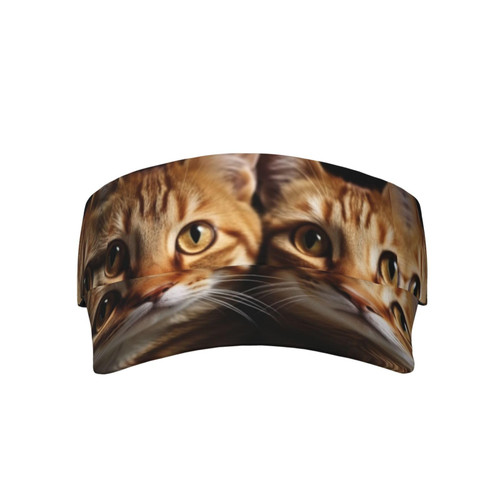 Cats Sun Visor Hats Adjustable Empty Top Baseball Cap Stylish Sunscreen Visor Cap Unisex Sports Caps Black Cats Sun Visor Hats Adjustable Empty Top Baseball Cap Stylish Sunscreen Visor Cap Unisex Sports Caps Black