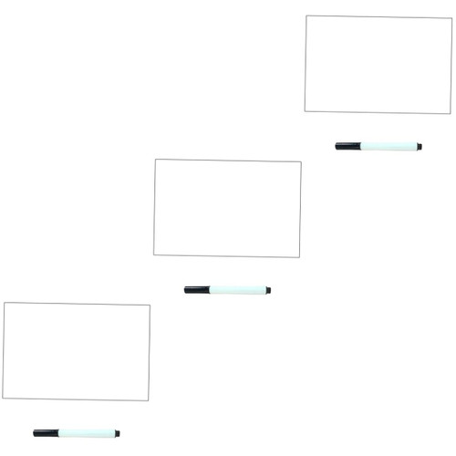 Ciieeo 3 Pcs Repeatedly Erase The Whiteboard Writing White Board Daily Wall Planner Whiteboard Wall Decal White Board for Office Dry Erase Whiteboard PVC Erasable Child Wall Sticker