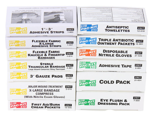 Pac-Kit by First Aid Only 5201R 83 Piece First Aid Refill Pack, For 5201 and 5211 16 Unit Kits