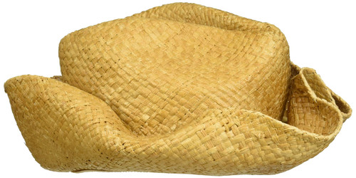 San Diego Hat Company Women's Raffia Cowboy Hat with Beaded Band, Natural, One Size