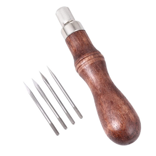 Anneome 1 Set Leather Tool Kit Leather Craft Tool Kits Sewing Tools Sewing Craft Tool Kits Sewing Accessories Kit Sewing Awl Suite Hand Sewing