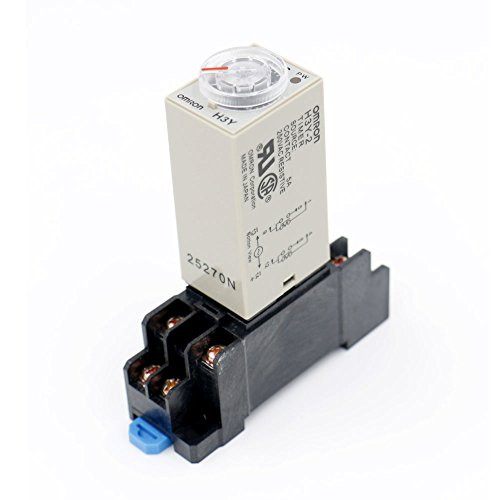 Baomain DC 12V H3Y-2 Time Delay Relay Solid State Timer 0-5 Min DPDT w Socket