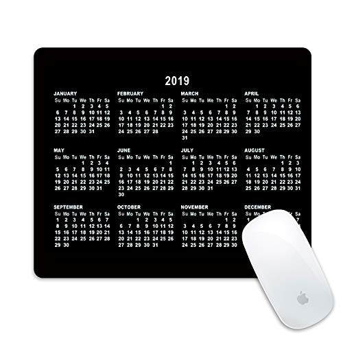 Galdas Gaming Mouse Pad 2019 Calendar Design Mousepad Non Slip Rubber Mouse MatRectangle Mouse Pads for Computers Laptop - Calendar