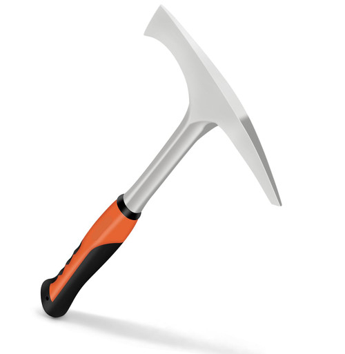 Welding/Chipping Hammer,28 oz Slag Removal Tool with Forged Steel Construction & Shock Reduction Grip,Rock Pick,Forged Brick Hammer, Geologist Rock Pick (point/Chipping)