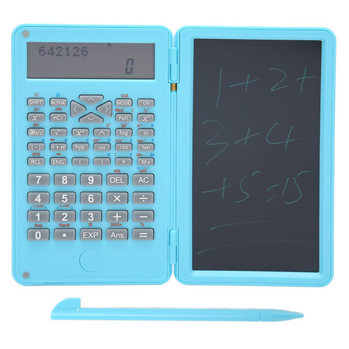 Calculator with Notepad, Portable 10 Digits LCD Display Desktop Calculator, Pocket Silent Scientific Calculator, Standard Function Calculator for Office, School, Home, Business