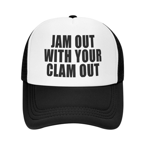 antkondnm JAM Out with Your Clam Out - Unisex Adult Trucker Cap Hat, Color04, One Size