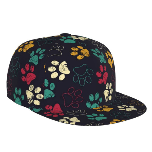 Dog Paw Print Baseball Cap Adjustable Fashion Casual Flat Bill Brim Dad Hats for Women Men Sun Hats Dog Paw Print Baseball Cap Adjustable Fashion Casual Flat Bill Brim Dad Hats for Women Men Sun Hats