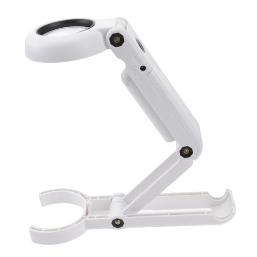 Healifty 2pcs 6 Glass Type Magnifying Glass with Light Glass Magnifying Glass Led Magnifying Mirror Handsfree Reading Magnifier Glass Loupe Visor Led Magnifying Glass Sun Visor Hands-Free