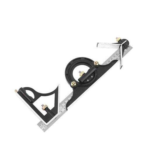 Uonlytech 1 Set Combination Square T Ruler Square Ruler Square Measuring Tool Scale Ruler Multitools Angle Ruler Right Angle Tool Measuring Rulers Stainless Steel Bevel Drawing Ruler