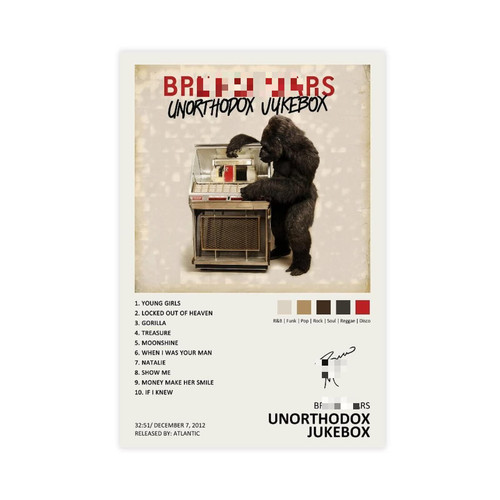 YEZLH Unorthodox Jukebox Music Album Poster Signed Limited Edition Canvas Poster Wall Art Decor Print Picture Paintings for Living Room Bedroom Decoration Unframe?16x24inch(40x60cm)