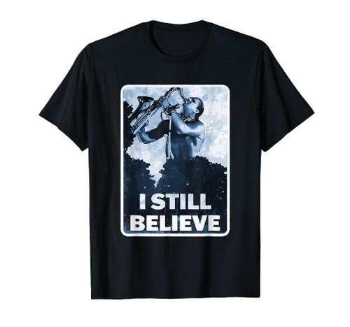 Funny I Still Believe Sax Man Nun Nerd Geek Graphic T-Shirt