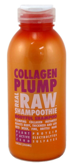Real Raw Shampoo Collagen Plump Bodyful 12 Ounce (354ml) (Pack of 2)
