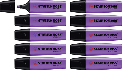 Highlighter - STABILO BOSS Original Lavender Box of 10