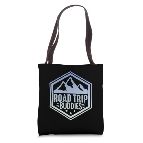Traveler Vacation Road Trip Buddies Watercolor Tote Bag
