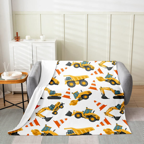 Construction Flannel Fleece Throw Blanket for Sofa Couch Kids All Season Bed Blanket Construction Vehicles Equipment Trucks Fuzzy Blanket BedCartoon Car Excavator Tractor Plush Blanket 40"x50" Construction Flannel Fleece Throw Blanket for Sofa Couch Kids All Season Bed Blanket Construction Vehicles Equipment Trucks Fuzzy Blanket BedCartoon Car Excavator Tractor Plush Blanket 40"x50"