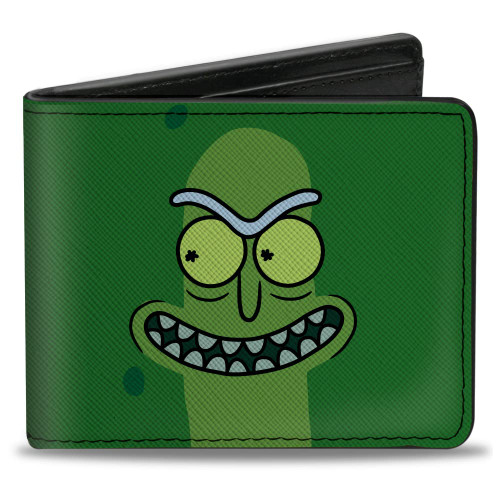 Buckle-Down Rick and Morty Wallet, Bifold, Rick and Morty Pickle Rick Grinning Greens, Vegan Leather Buckle-Down Rick and Morty Wallet, Bifold, Rick and Morty Pickle Rick Grinning Greens, Vegan Leather