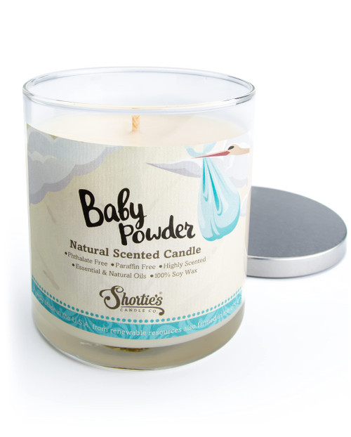 Baby Powder Scented Natural Soy Candle, Essential Fragrance Oils, 100% Soy, Phthalate & Paraben Free, Clean Burning, 9 Oz. Baby Powder Scented Natural Soy Candle, Essential Fragrance Oils, 100% Soy, Phthalate & Paraben Free, Clean Burning, 9 Oz.