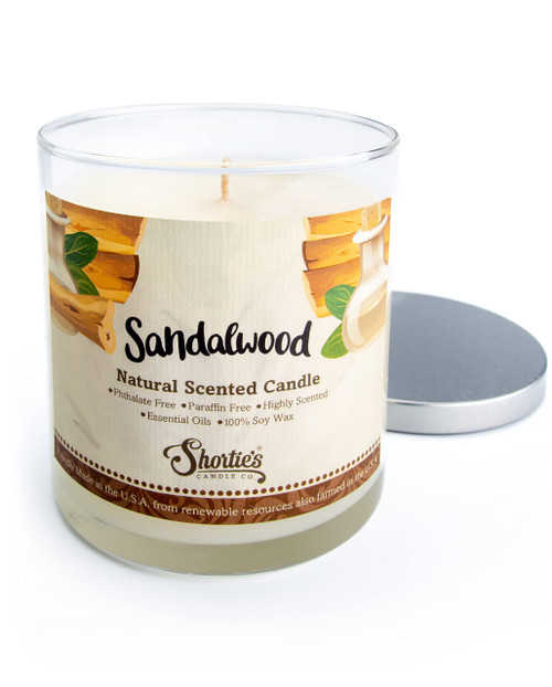 Sandalwood Scented Natural Soy Candle, Essential Fragrance Oils, 100% Soy, Phthalate & Paraben Free, Clean Burning, 9 Oz. Sandalwood Scented Natural Soy Candle, Essential Fragrance Oils, 100% Soy, Phthalate & Paraben Free, Clean Burning, 9 Oz.