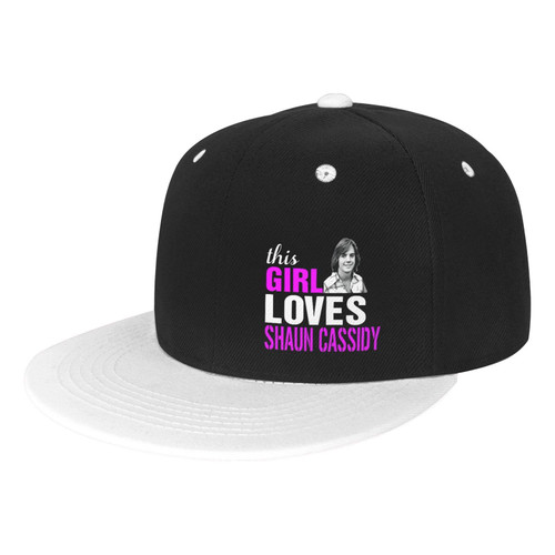 VULCCI Shaun Cassidy Baseball Cap Adjustable Flat Bill Snapback Caps Contrast Hip Hop Trucker Hat Dad Hats White