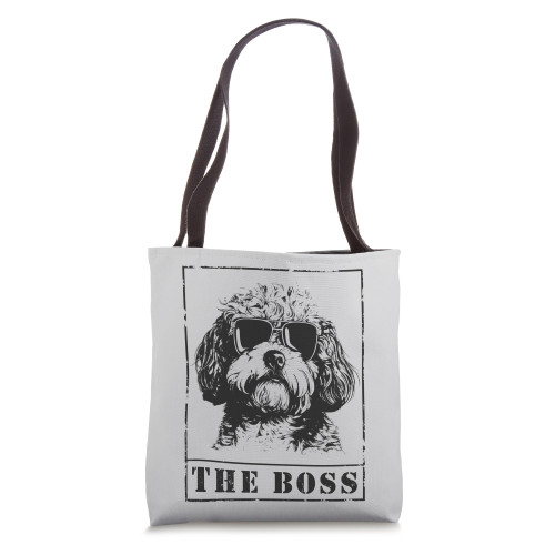 The Funny Cavachon Boss Mom Dad Dog Lover Tote Bag