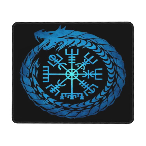 Odin Viking Norse Pagan Mythology Symbol Non-Slip Rubber Mouse Pad for Gamers, Office, Work, Laptop Computer Mouse Pad