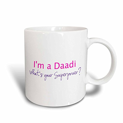 3dRose 193735_1"I'M A"I'M A Yiayia What'S Your Superpower - Hot Pink - Funny Gift For Grandma" Mug 11 oz 3dRose 193735_1"I'M A"I'M A Yiayia What'S Your Superpower - Hot Pink - Funny Gift For Grandma" Mug 11 oz