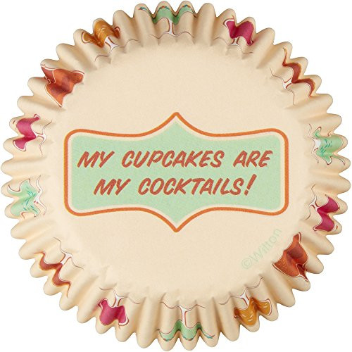 Wilton 75 Count My Cupcakes are My Cocktails Baking Cups
