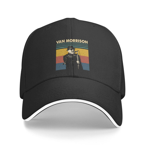 Van Singer Morrison Baseball Cap Men's Casquette Outdoor Fashion Vintage Unisex Adjustable Trucker Hats Black