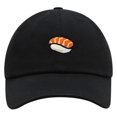 JPAK Sushi Premium Dad Hat Embroidered Baseball Cap Japanese Food Black
