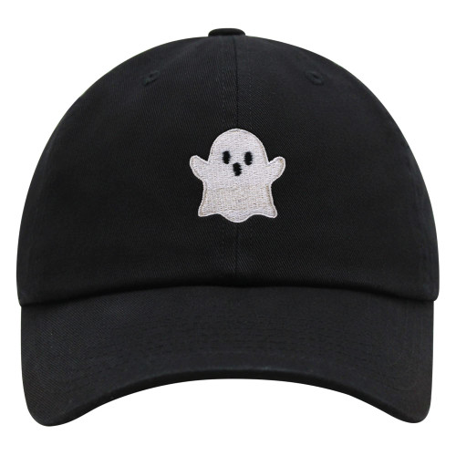 JPAK Halloween Ghost Premium Dad Hat Embroidered Baseball Cap Scary Horror Black