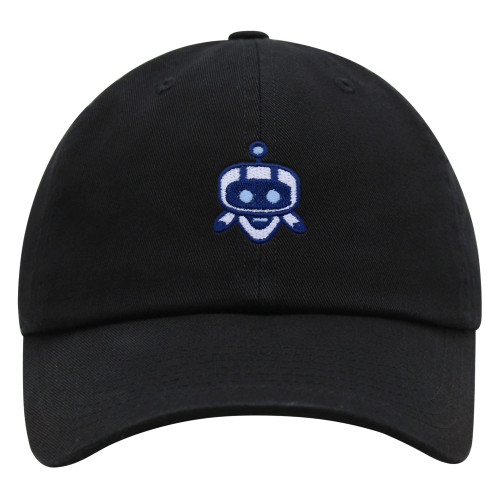 JPAK Robot Premium Dad Hat Embroidered Baseball Cap Cute Robotic Logo Black