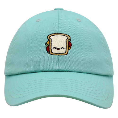 JPAK Sandwich Premium Dad Hat Embroidered Baseball Cap Toast Foodie Mint