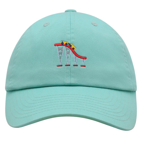 JPAK Roller Coaster Premium Dad Hat Embroidered Baseball Cap Tycoon Mint