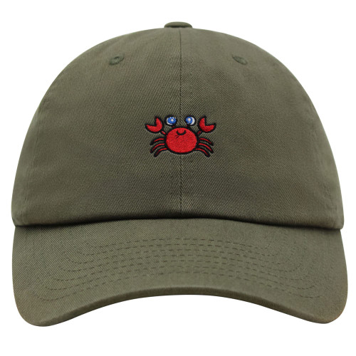 JPAK Crab Premium Dad Hat Embroidered Baseball Cap Red Seafood