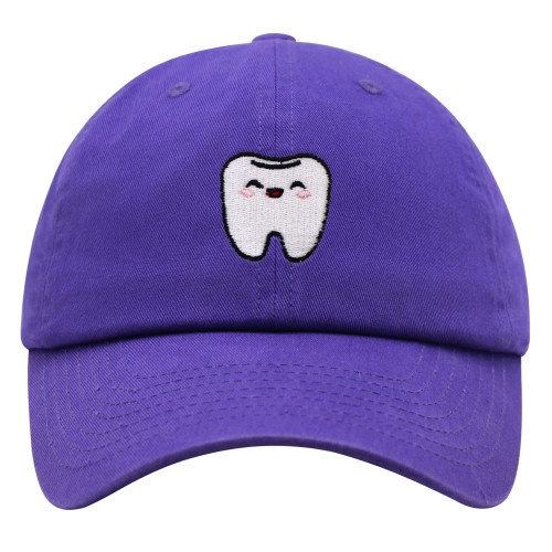 JPAK Tooth Premium Dad Hat Embroidered Baseball Cap Dentist Dental Purple