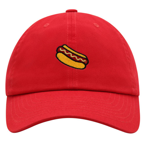 JPAK Hotdog Premium Dad Hat Embroidered Baseball Cap Foodie Sausage