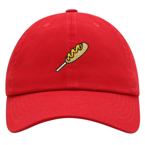JPAK Corndog Premium Dad Hat Embroidered Baseball Cap Foodie