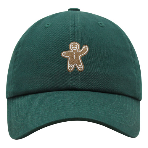 JPAK Gingerbread Man Premium Dad Hat Embroidered Baseball Cap Holiday Cookie