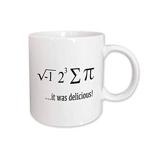 3dRose I Ate Sum Pi it Was Delicious Math Humor Mathematics Math Teacher Ceramic Mug, 11-Ounce